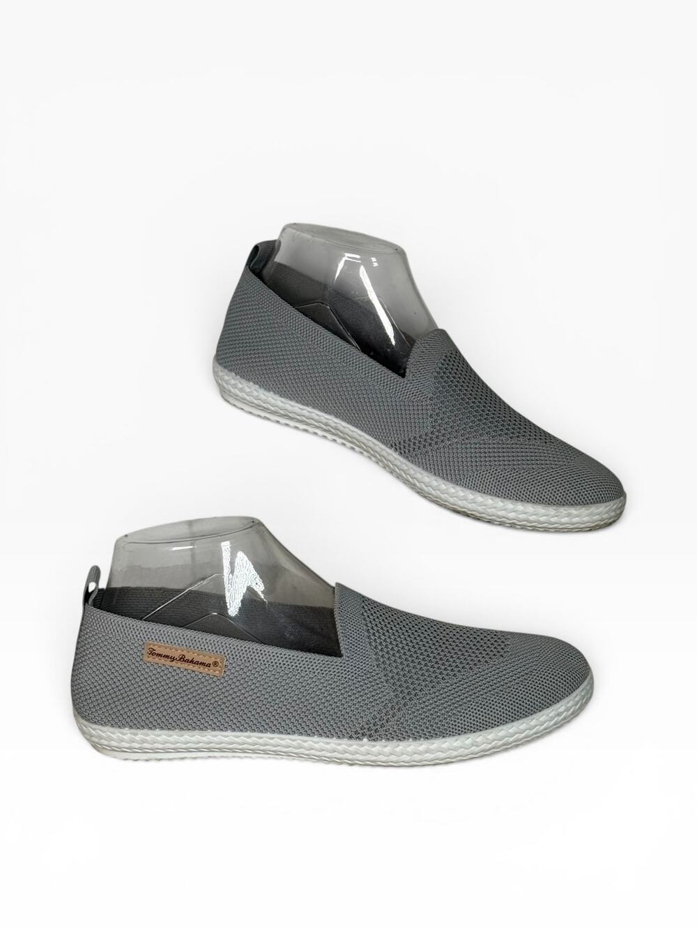 TOMMY BAHAMA Shoes Women's Size 8.5 Knit Slip on Loafers Grey